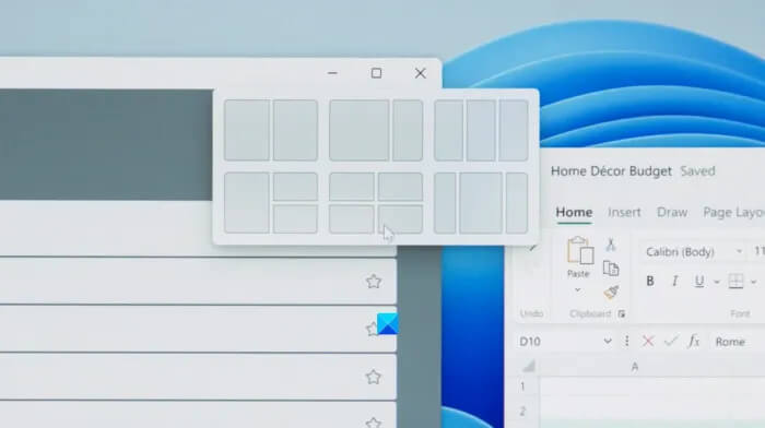 Snap Layouts no Windows 11 